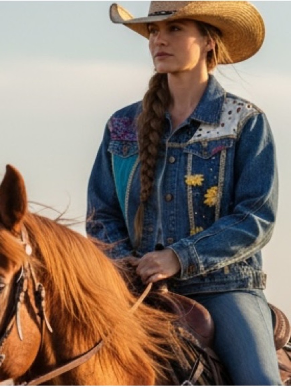 Mavi Denim Jacket with Added Accents
